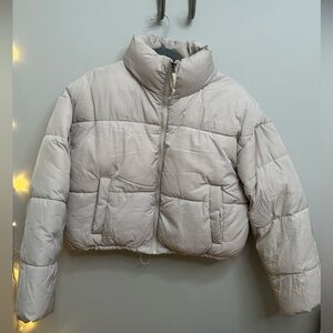 H&M Cream Puffer Jacket